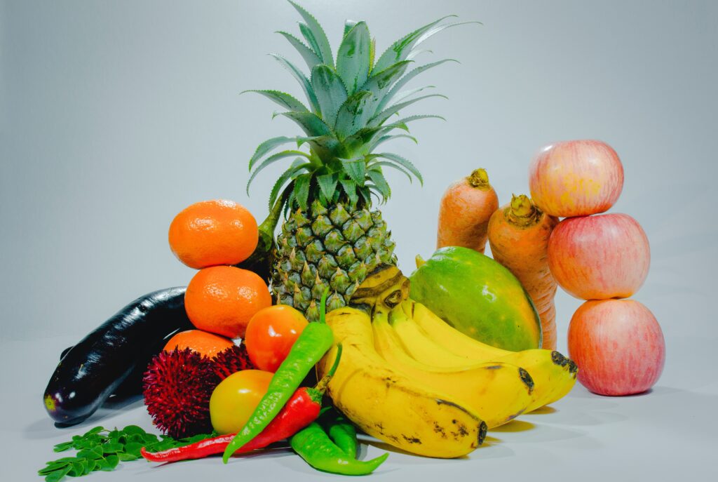 Fruits et légumes en prise de masse