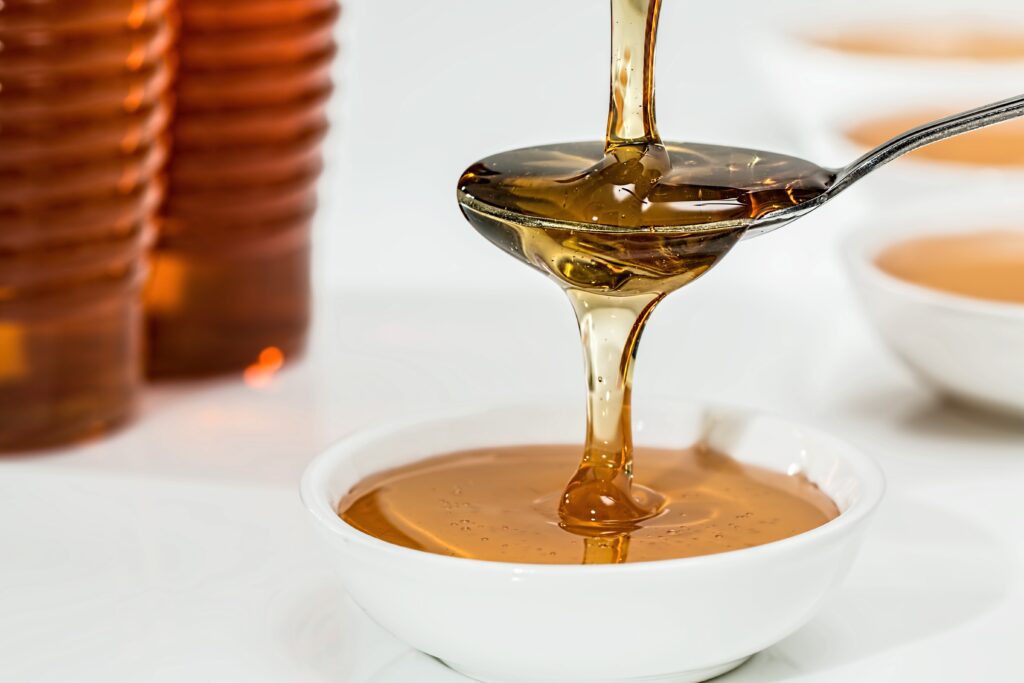 Tartines au miel et protéine en poudre